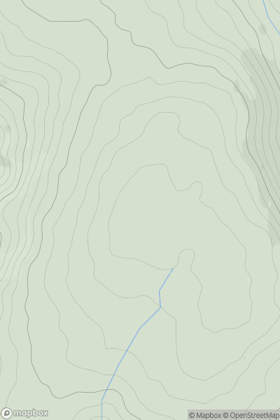 Thumbnail image for Aberedw Hill [Welshpool to Hay-on-Wye] [SO084507] showing contour plot for surrounding peak